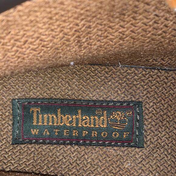 Timberland Waterproof Premium Nubuck Leather Womens Boots Rubber Lug Outsole 8.5 - Picture 10 of 12